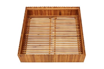 Korotettu kukkalaatikko 100x100x25 cm täysi akaasiapuu - Ruskea - Puutarhakalusteet - Tarvikkeet ulos - Muut puutarhatarvikkeet - Ruukut ulkokäyttöön