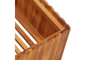 Korotettu kukkalaatikko 100x100x25 cm täysi akaasiapuu - Ruskea - Puutarhakalusteet - Tarvikkeet ulos - Muut puutarhatarvikkeet - Ruukut ulkokäyttöön