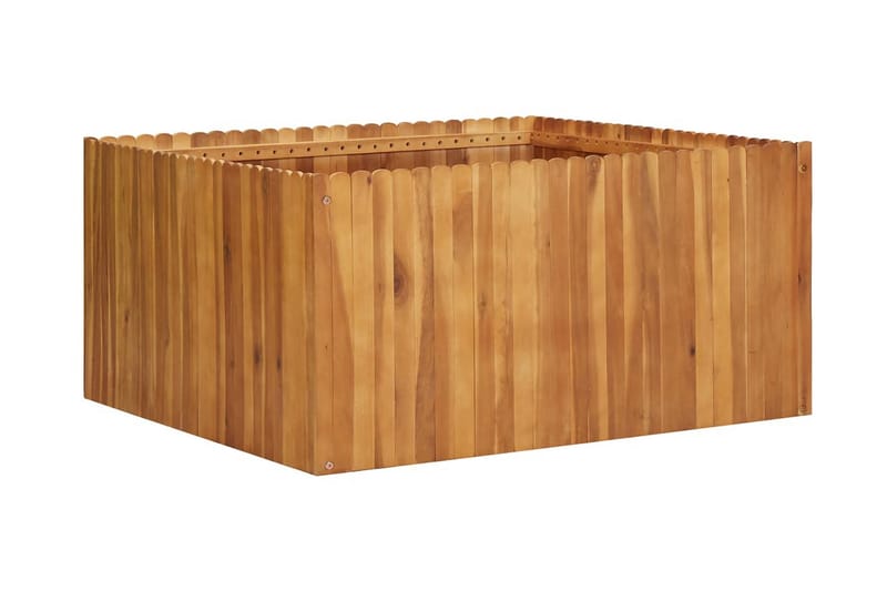 Korotettu kukkalaatikko 100x100x50 cm täysi akaasiapuu - Ruskea - Puutarhakalusteet - Tarvikkeet ulos - Muut puutarhatarvikkeet - Ruukut ulkokäyttöön