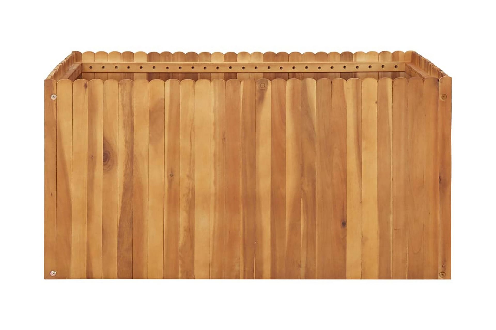 Korotettu kukkalaatikko 100x100x50 cm täysi akaasiapuu - Ruskea - Puutarhakalusteet - Tarvikkeet ulos - Muut puutarhatarvikkeet - Ruukut ulkokäyttöön