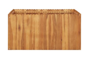 Korotettu kukkalaatikko 100x100x50 cm täysi akaasiapuu - Ruskea - Puutarhakalusteet - Tarvikkeet ulos - Muut puutarhatarvikkeet - Ruukut ulkokäyttöön