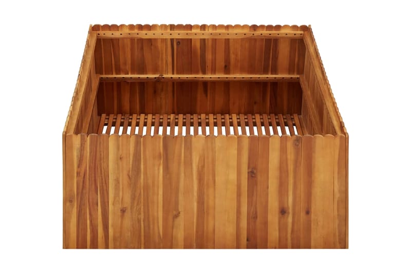 Korotettu kukkalaatikko 100x100x50 cm täysi akaasiapuu - Ruskea - Puutarhakalusteet - Tarvikkeet ulos - Muut puutarhatarvikkeet - Ruukut ulkokäyttöön