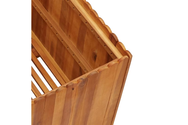 Korotettu kukkalaatikko 100x100x50 cm täysi akaasiapuu - Ruskea - Puutarhakalusteet - Tarvikkeet ulos - Muut puutarhatarvikkeet - Ruukut ulkokäyttöön