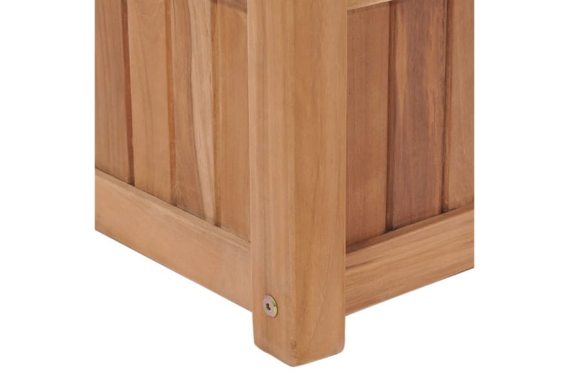 Korotettu kukkalaatikko 100x30x25 cm täysi tiikki - Puutarhakalusteet - Tarvikkeet ulos - Muut puutarhatarvikkeet - Ruukut ulkokäyttöön