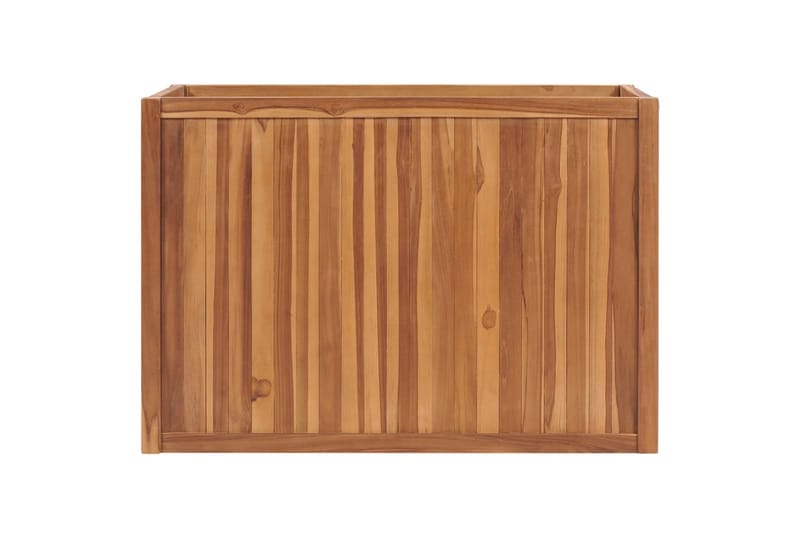 Korotettu kukkalaatikko 100x50x70 cm täysi tiikki - Puutarhakalusteet - Tarvikkeet ulos - Muut puutarhatarvikkeet - Ruukut ulkokäyttöön