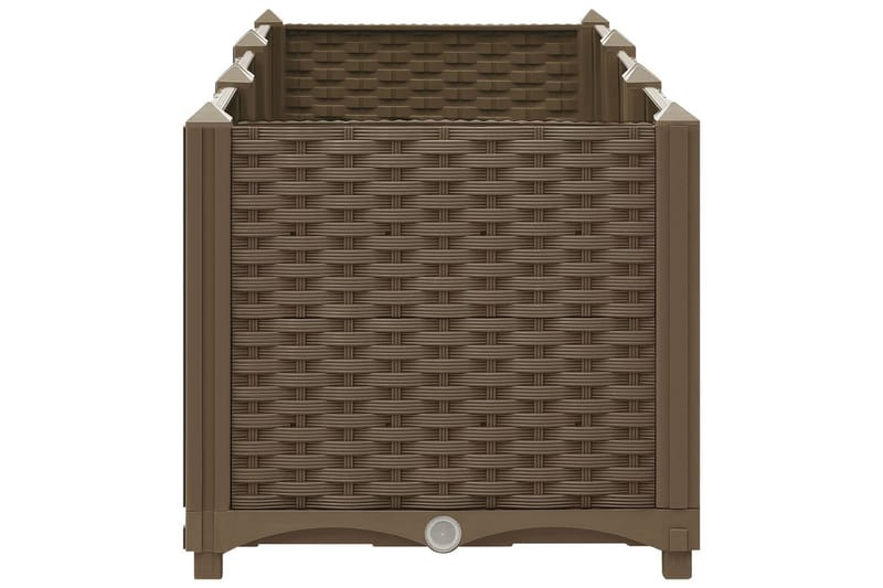 Korotettu kukkalaatikko 120x40x38 cm polypropeeni - Ruskea - Puutarhakalusteet - Tarvikkeet ulos - Muut puutarhatarvikkeet - Ruukut ulkokäyttöön