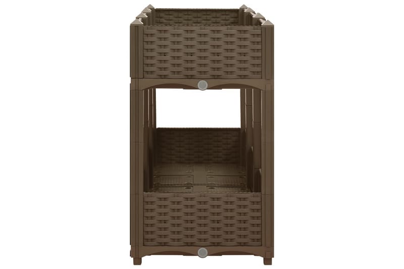 Korotettu kukkalaatikko 120x40x71 cm polypropeeni - Ruskea - Puutarhakalusteet - Tarvikkeet ulos - Muut puutarhatarvikkeet - Ruukut ulkokäyttöön