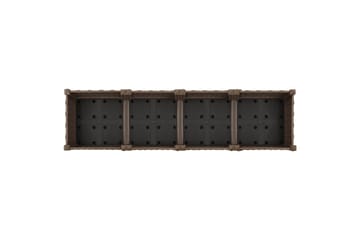 Korotettu kukkalaatikko 160x40x23 cm polypropeeni - Ruskea - Puutarhakalusteet - Tarvikkeet ulos - Muut puutarhatarvikkeet - Ruukut ulkokäyttöön