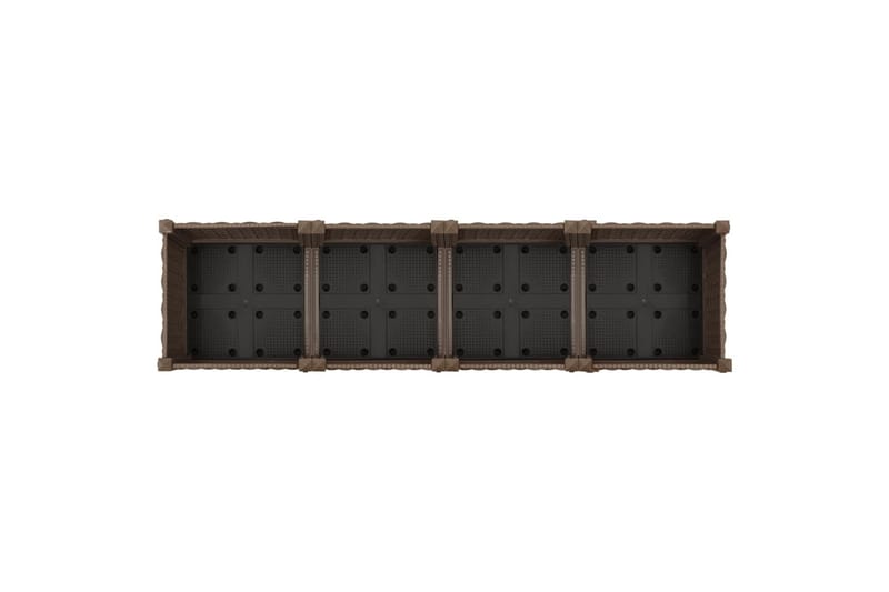 Korotettu kukkalaatikko 160x40x23 cm polypropeeni - Ruskea - Puutarhakalusteet - Tarvikkeet ulos - Muut puutarhatarvikkeet - Ruukut ulkokäyttöön