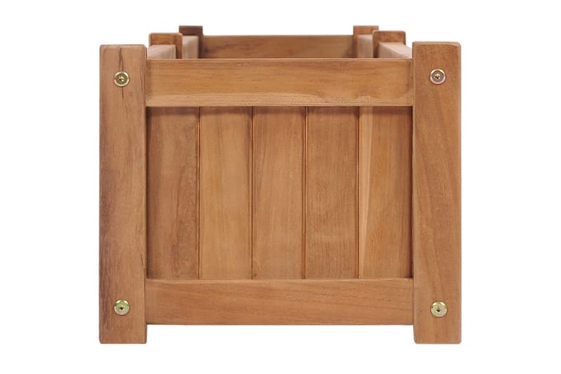 Korotettu kukkalaatikko 200x30x25 cm täysi tiikki - Puutarhakalusteet - Tarvikkeet ulos - Muut puutarhatarvikkeet - Ruukut ulkokäyttöön