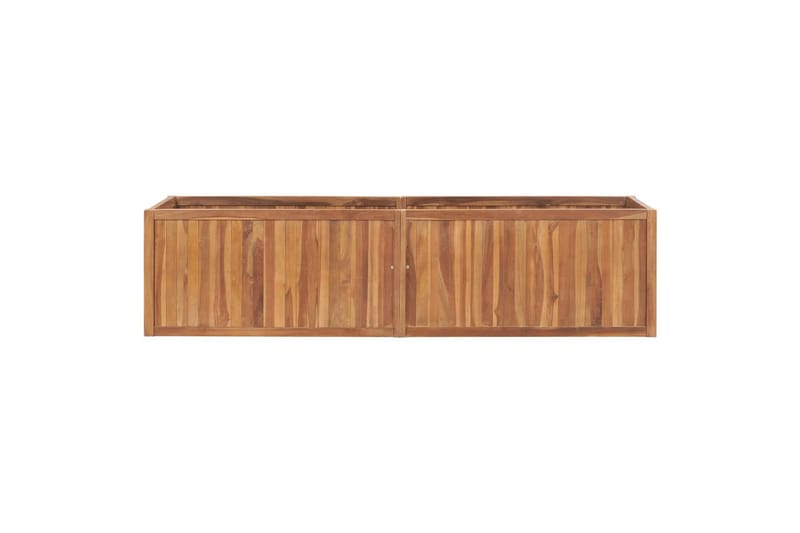 Korotettu kukkalaatikko 200x50x50 cm täysi tiikki - Ruskea - Puutarhakalusteet - Tarvikkeet ulos - Muut puutarhatarvikkeet - Ruukut ulkokäyttöön