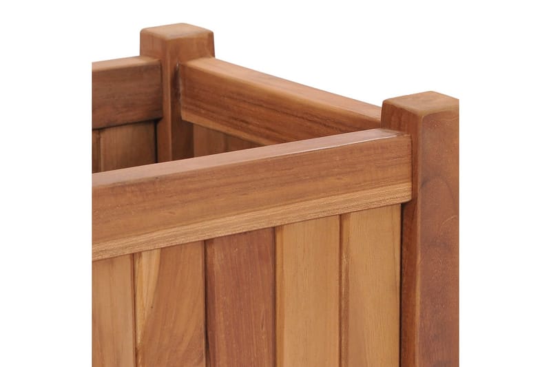 Korotettu kukkalaatikko 30x30x30 cm täysi tiikki - Puutarhakalusteet - Tarvikkeet ulos - Muut puutarhatarvikkeet - Ruukut ulkokäyttöön