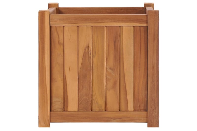 Korotettu kukkalaatikko 40x40x40 cm täysi tiikki - Puutarhakalusteet - Tarvikkeet ulos - Muut puutarhatarvikkeet - Ruukut ulkokäyttöön