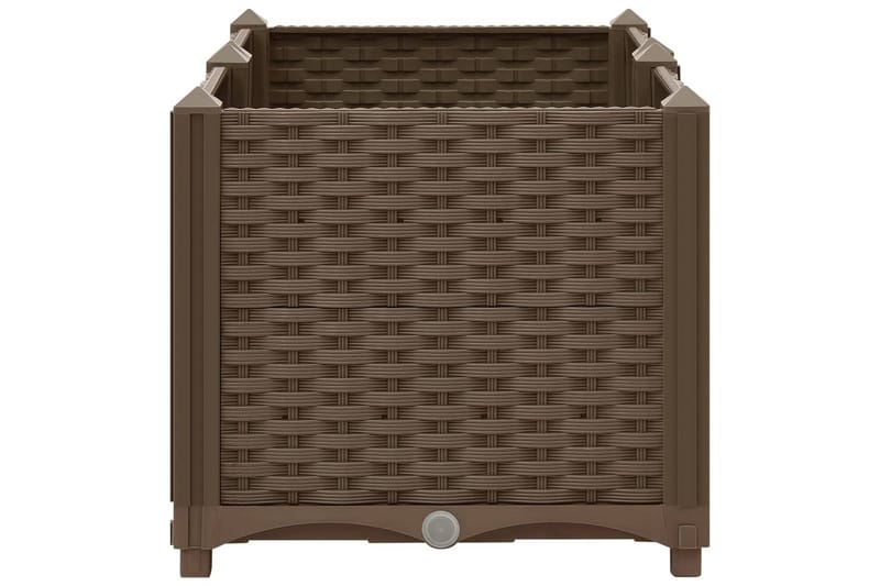 Korotettu kukkalaatikko 80x40x38 cm polypropeeni - Ruskea - Puutarhakalusteet - Tarvikkeet ulos - Muut puutarhatarvikkeet - Ruukut ulkokäyttöön
