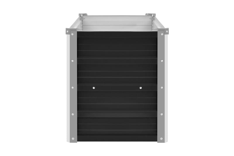 Korotettu kukkalaatikko antrasiitti 100x40x45 cm galv. teräs - Antrasiitti - Puutarhakalusteet - Tarvikkeet ulos - Muut puutarhatarvikkeet - Ruukut ulkokäyttöön