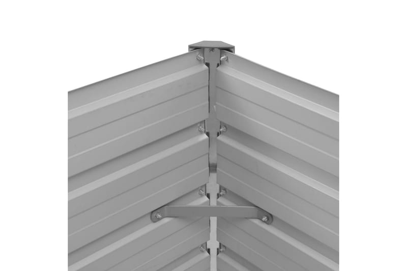 Korotettu kukkalaatikko antrasiitti 100x40x45 cm galv. teräs - Antrasiitti - Puutarhakalusteet - Tarvikkeet ulos - Muut puutarhatarvikkeet - Ruukut ulkokäyttöön