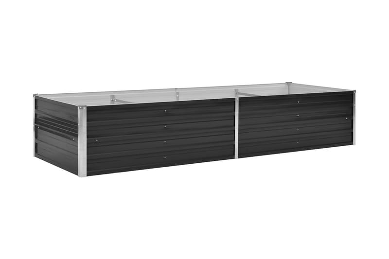 Korotettu kukkalaatikko antrasiitti 240x80x45 cm galv. teräs - Antrasiitti - Puutarhakalusteet - Tarvikkeet ulos - Muut puutarhatarvikkeet - Ruukut ulkokäyttöön