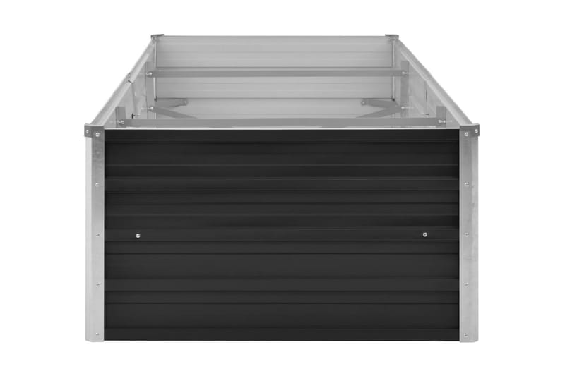Korotettu kukkalaatikko antrasiitti 240x80x45 cm galv. teräs - Antrasiitti - Puutarhakalusteet - Tarvikkeet ulos - Muut puutarhatarvikkeet - Ruukut ulkokäyttöön