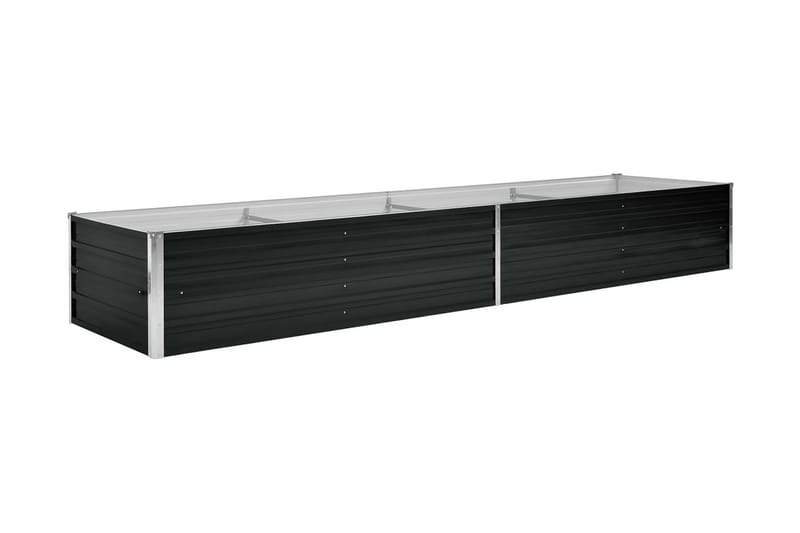 Korotettu kukkalaatikko antrasiitti 320x80x45 cm galv. teräs - Antrasiitti - Puutarhakalusteet - Tarvikkeet ulos - Muut puutarhatarvikkeet - Ruukut ulkokäyttöön