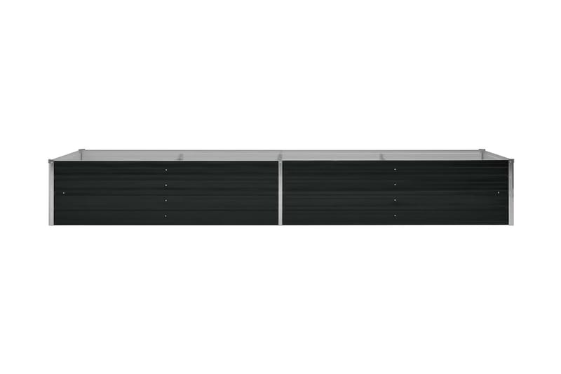 Korotettu kukkalaatikko antrasiitti 320x80x45 cm galv. teräs - Antrasiitti - Puutarhakalusteet - Tarvikkeet ulos - Muut puutarhatarvikkeet - Ruukut ulkokäyttöön