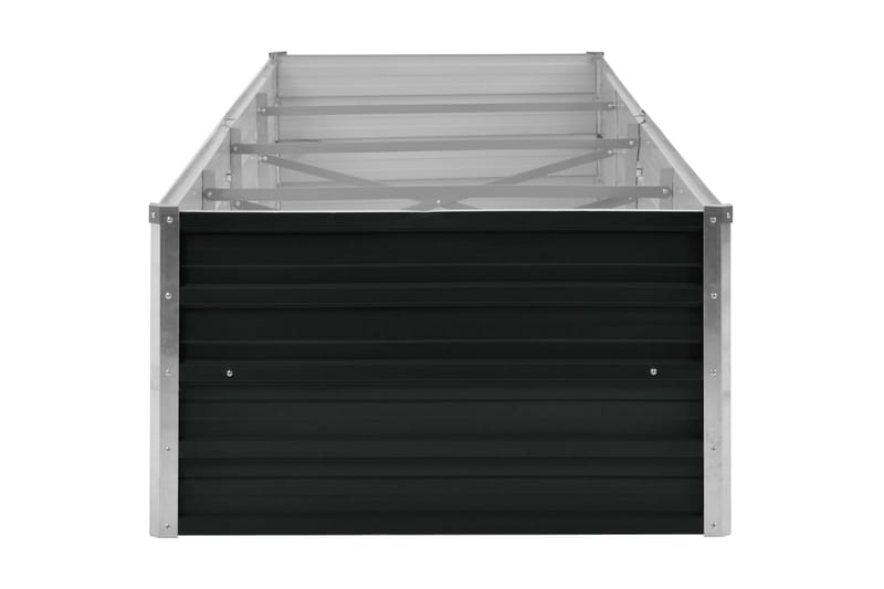 Korotettu kukkalaatikko antrasiitti 320x80x45 cm galv. teräs - Antrasiitti - Puutarhakalusteet - Tarvikkeet ulos - Muut puutarhatarvikkeet - Ruukut ulkokäyttöön