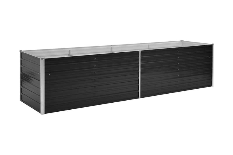 Korotettu kukkalaatikko antrasiitti 320x80x77 cm galv. teräs - Antrasiitti - Puutarhakalusteet - Tarvikkeet ulos - Muut puutarhatarvikkeet - Ruukut ulkokäyttöön
