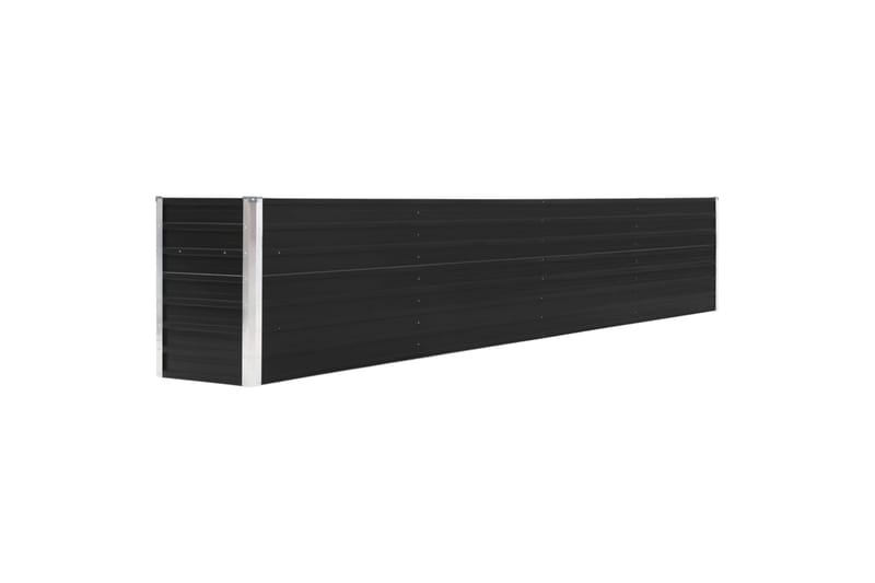 Korotettu kukkalaatikko galv. teräs 320x40x45 cm antrasiitti - Antrasiitti - Puutarhakalusteet - Tarvikkeet ulos - Muut puutarhatarvikkeet - Ruukut ulkokäyttöön