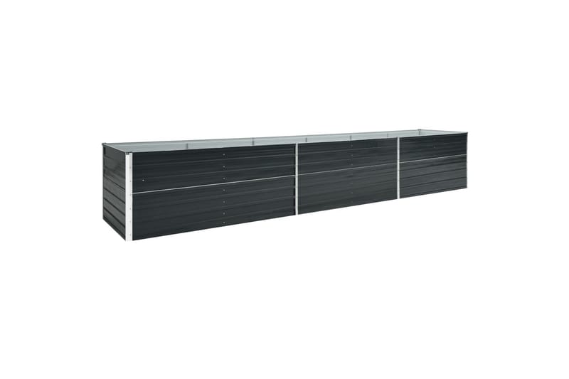Korotettu kukkalaatikko galv. teräs 480x80x45 cm antrasiitti - Antrasiitti - Puutarhakalusteet - Tarvikkeet ulos - Muut puutarhatarvikkeet - Ruukut ulkokäyttöön