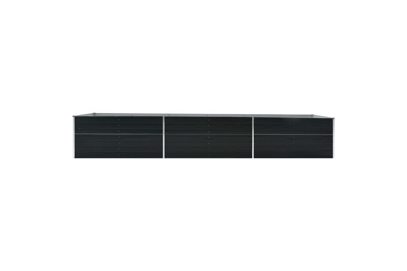 Korotettu kukkalaatikko galv. teräs 480x80x45 cm antrasiitti - Antrasiitti - Puutarhakalusteet - Tarvikkeet ulos - Muut puutarhatarvikkeet - Ruukut ulkokäyttöön