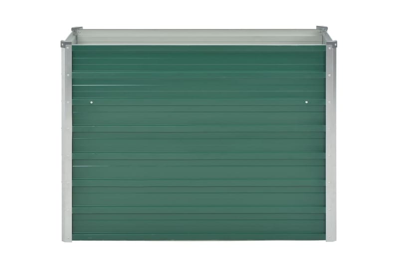 Korotettu kukkalaatikko galvanoitu teräs 100x40x77 cm vihreä - Vihreä - Puutarhakalusteet - Tarvikkeet ulos - Muut puutarhatarvikkeet - Ruukut ulkokäyttöön