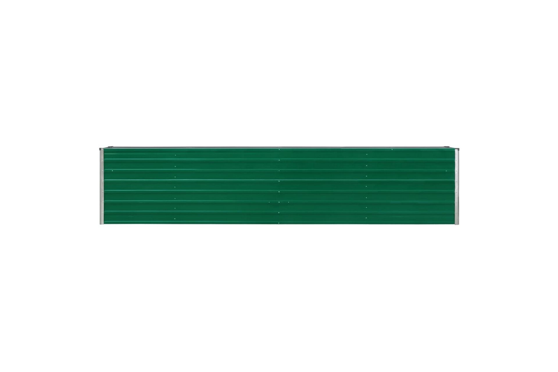 Korotettu kukkalaatikko galvanoitu teräs 320x40x45 cm vihreä - Vihreä - Puutarhakalusteet - Tarvikkeet ulos - Muut puutarhatarvikkeet - Ruukut ulkokäyttöön
