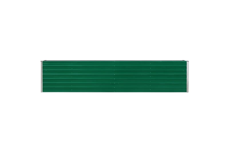 Korotettu kukkalaatikko galvanoitu teräs 320x40x45 cm vihreä - Vihreä - Puutarhakalusteet - Tarvikkeet ulos - Muut puutarhatarvikkeet - Ruukut ulkokäyttöön