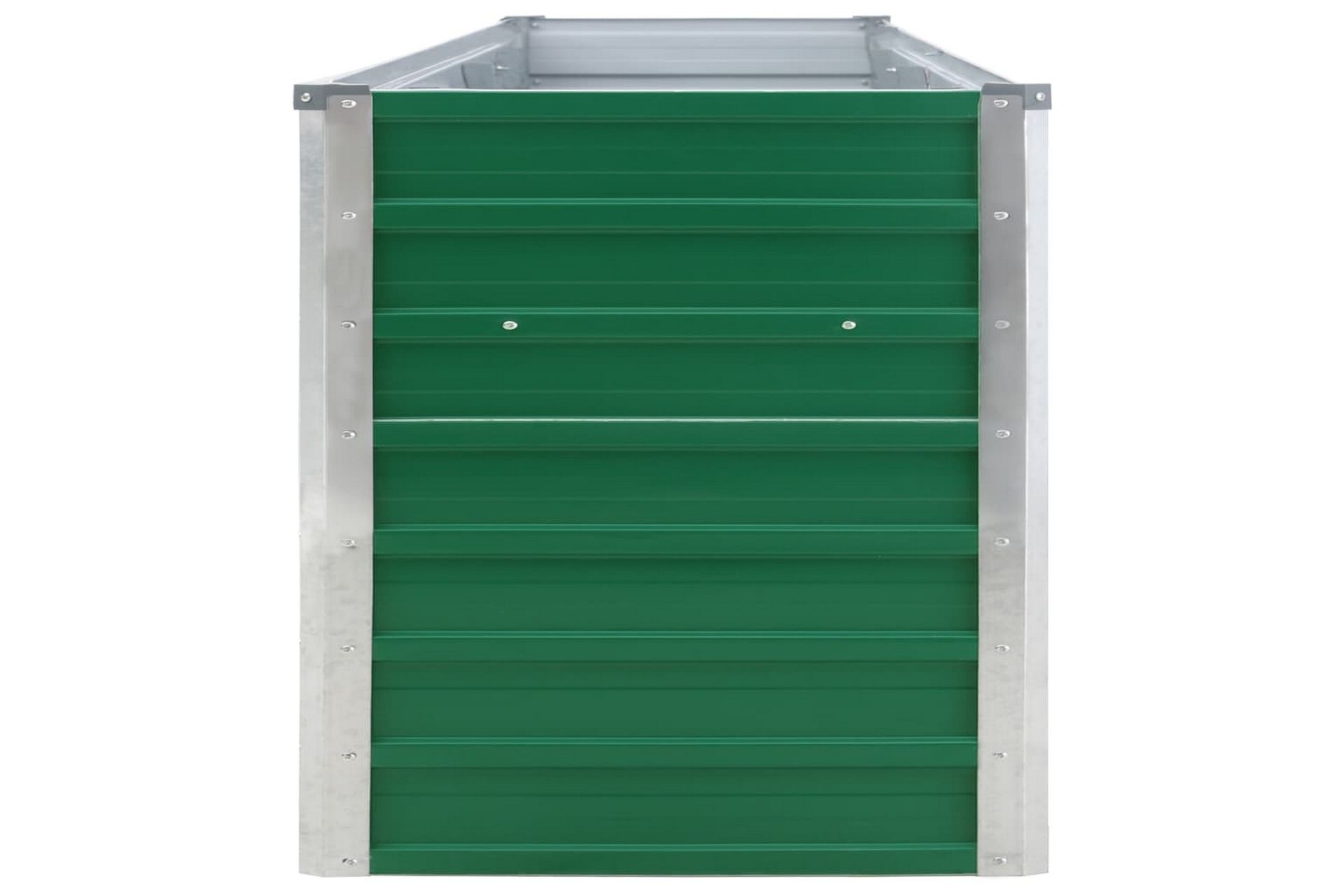 Korotettu kukkalaatikko galvanoitu teräs 320x40x45 cm vihreä - Vihreä - Puutarhakalusteet - Tarvikkeet ulos - Muut puutarhatarvikkeet - Ruukut ulkokäyttöön