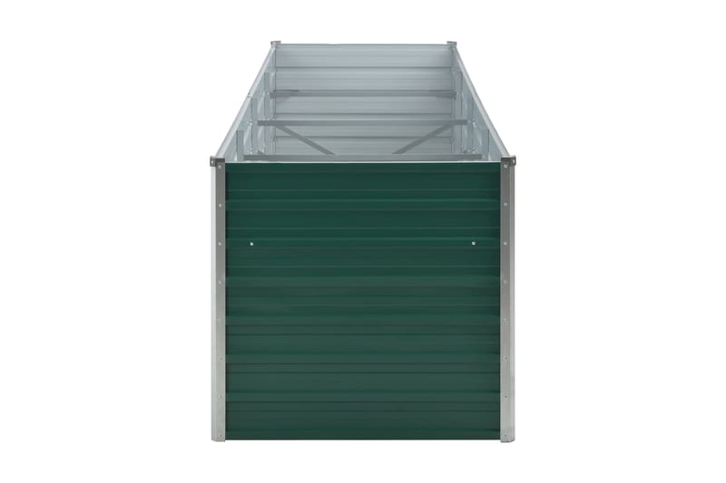Korotettu kukkalaatikko galvanoitu teräs 320x80x77 cm vihreä - Vihreä - Puutarhakalusteet - Tarvikkeet ulos - Muut puutarhatarvikkeet - Ruukut ulkokäyttöön