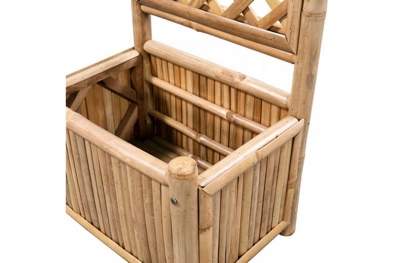 Korotettu kukkalaatikko säleiköllä bambu 40 cm - Ruskea - Puutarhakalusteet - Tarvikkeet ulos - Muut puutarhatarvikkeet - Ruukut ulkokäyttöön