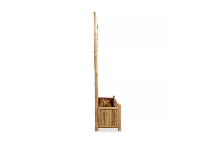 Korotettu kukkalaatikko säleiköllä bambu 70 cm - Ruskea - Ruukut ulkokäyttöön - Kukkalaatikko