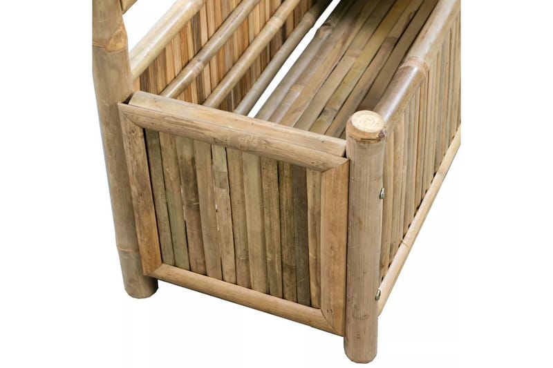 Korotettu kukkalaatikko säleiköllä bambu 70 cm - Ruskea - Puutarhakalusteet - Tarvikkeet ulos - Muut puutarhatarvikkeet - Ruukut ulkokäyttöön
