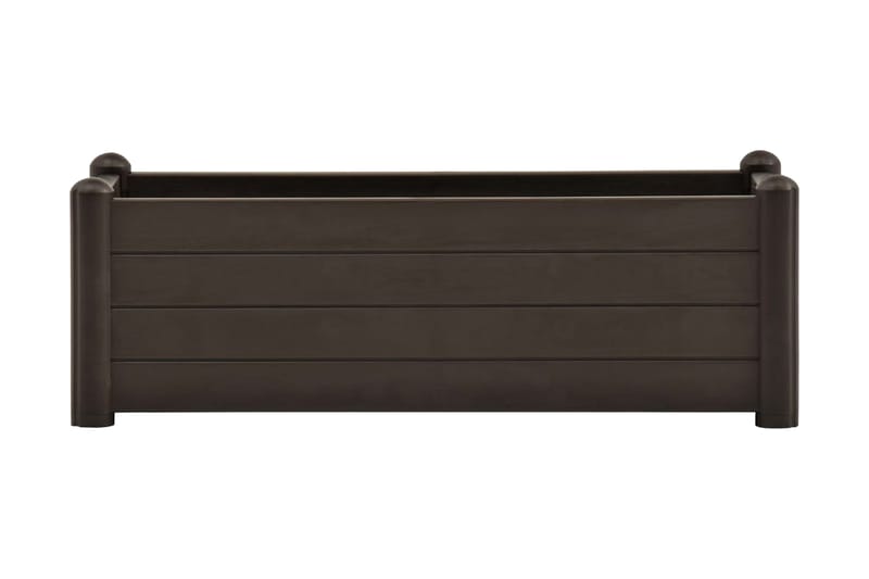 Korotettu kukkalaatikko PP mokka 100x43x35 cm - Ruskea - Puutarhakalusteet - Tarvikkeet ulos - Muut puutarhatarvikkeet - Ruukut ulkokäyttöön