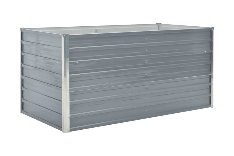 Korotettu puutarhalaatikko 160x80x77cm harmaa - Harmaa - Puutarhakalusteet - Tarvikkeet ulos - Muut puutarhatarvikkeet - Ruukut ulkokäyttöön