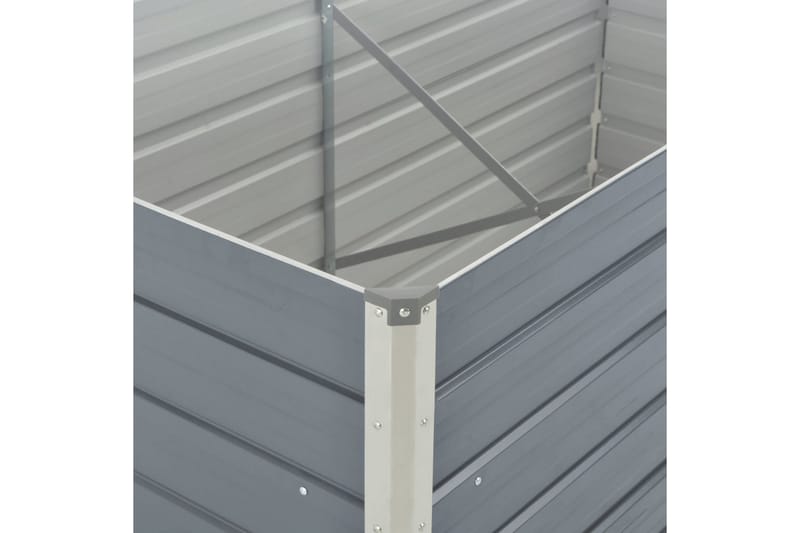 Korotettu puutarhalaatikko 160x80x77cm harmaa - Harmaa - Puutarhakalusteet - Tarvikkeet ulos - Muut puutarhatarvikkeet - Ruukut ulkokäyttöön