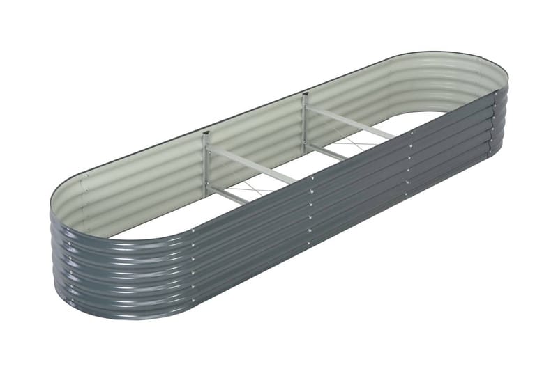Korotettu puutarhalaatikko 320x80x44cm harmaa - Hopea - Puutarhakalusteet - Tarvikkeet ulos - Muut puutarhatarvikkeet - Ruukut ulkokäyttöön
