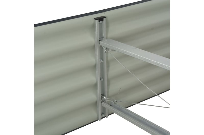Korotettu puutarhalaatikko 320x80x44cm harmaa - Hopea - Puutarhakalusteet - Tarvikkeet ulos - Muut puutarhatarvikkeet - Ruukut ulkokäyttöön