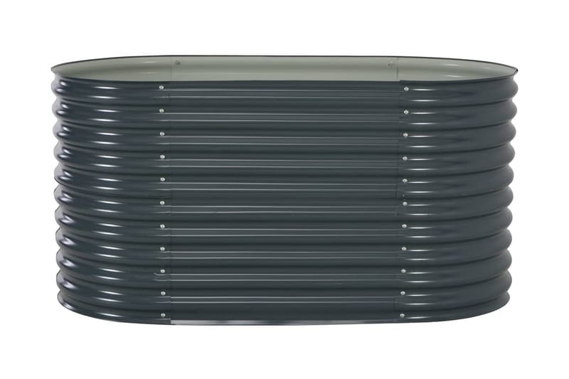 Korotettu puutarhalaatikko 160x80x81cm harmaa - Harmaa - Puutarhakalusteet - Tarvikkeet ulos - Muut puutarhatarvikkeet - Ruukut ulkokäyttöön