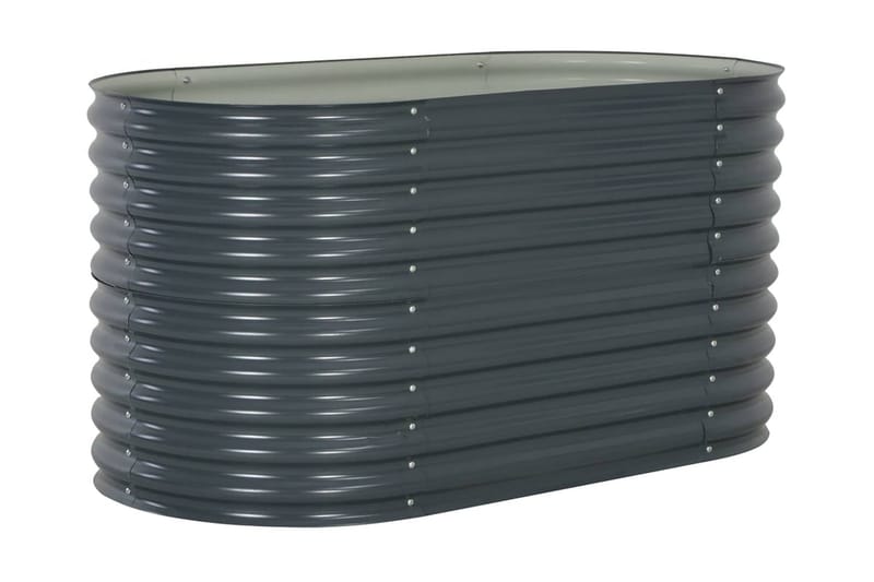 Korotettu puutarhalaatikko 160x80x81cm harmaa - Harmaa - Puutarhakalusteet - Tarvikkeet ulos - Muut puutarhatarvikkeet - Ruukut ulkokäyttöön