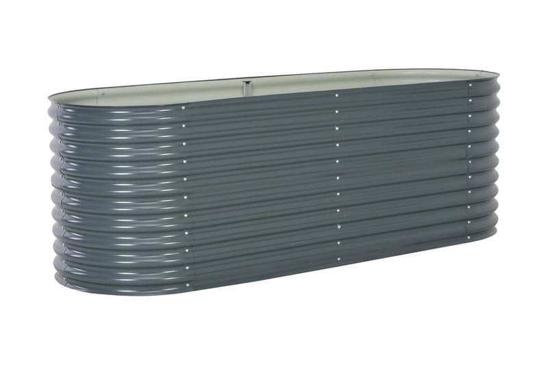 Korotettu puutarhalaatikko 240x80x81cm harmaa - Harmaa - Puutarhakalusteet - Tarvikkeet ulos - Muut puutarhatarvikkeet - Ruukut ulkokäyttöön