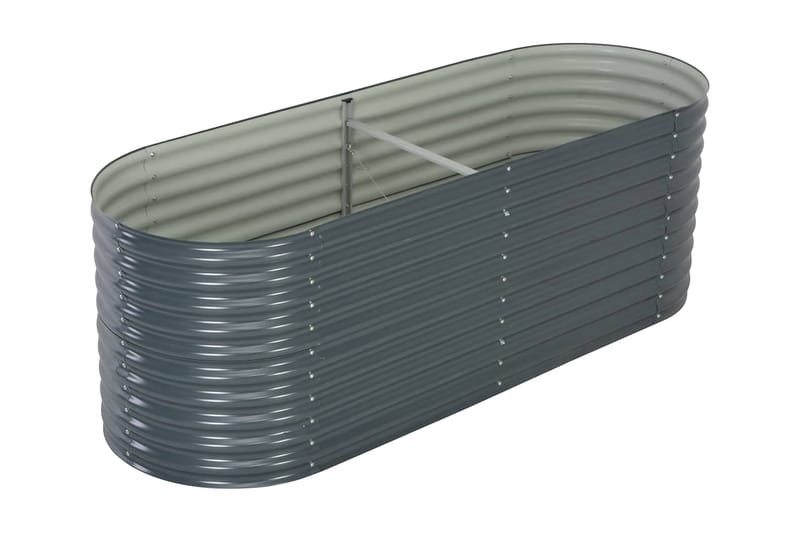 Korotettu puutarhalaatikko 240x80x81cm harmaa - Harmaa - Puutarhakalusteet - Tarvikkeet ulos - Muut puutarhatarvikkeet - Ruukut ulkokäyttöön