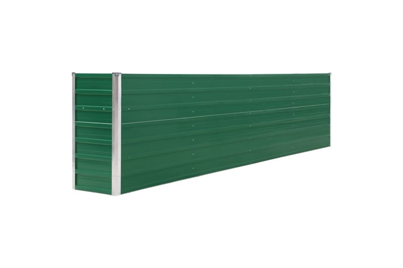 Korotettu puutarhalaatikko 320x40x77 cm galvanoitu vihreä - Vihreä - Puutarhakalusteet - Tarvikkeet ulos - Muut puutarhatarvikkeet - Ruukut ulkokäyttöön