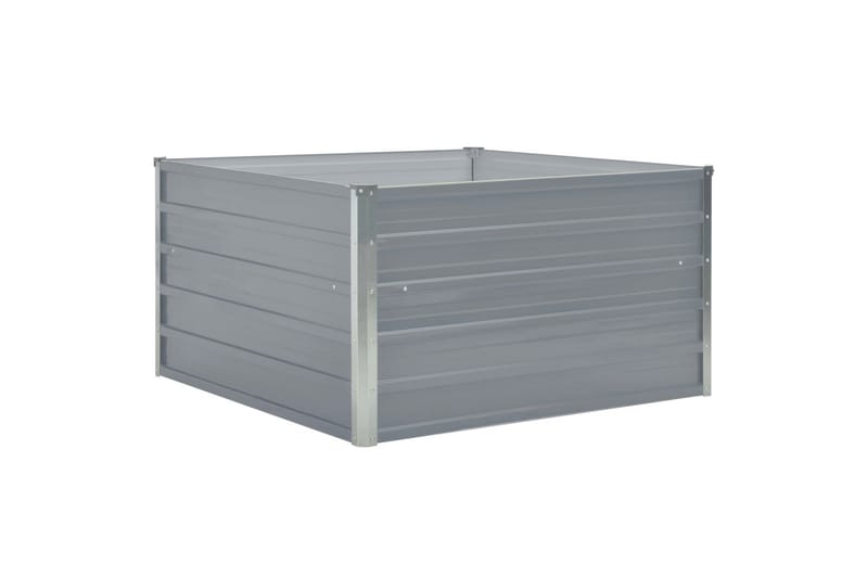 Korotettu puutarhalaatikko 100x100x45cm harmaa - Harmaa - Puutarhakalusteet - Tarvikkeet ulos - Muut puutarhatarvikkeet - Ruukut ulkokäyttöön