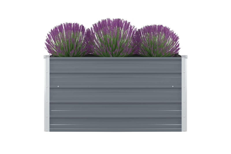 Korotettu puutarhalaatikko 100x100x45cm harmaa - Harmaa - Puutarhakalusteet - Tarvikkeet ulos - Muut puutarhatarvikkeet - Ruukut ulkokäyttöön