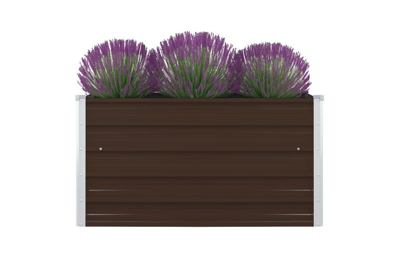 Korotettu puutarhalaatikko 100x100x45cm ruskea - Ruskea - Puutarhakalusteet - Tarvikkeet ulos - Muut puutarhatarvikkeet - Ruukut ulkokäyttöön